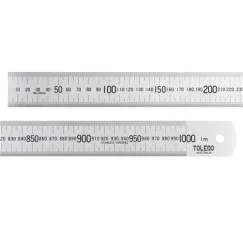 STAINLESS STEEL SINGLE SIDED RULE METRIC - 1000MM
