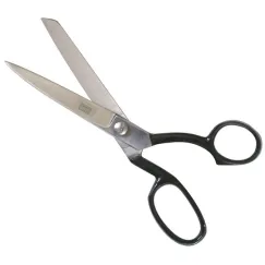 DRESSMAKER\'S SCISSORS - FORGED STEEL BLACK HANDLE