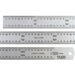STAINLESS STEEL SINGLE SIDED RULE METRIC - 1500MM
