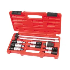 UNIVERSAL JOINT SOCKET SET (1/2” SQ. DR.) METRIC HEX 3-10MM 10 PC.