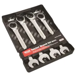 RATCHET WRENCH SET FIXED HEAD - METRIC 4 PC. (21-25MM)