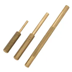 BRASS PIN & DRIFT PUNCH SET - 3 PC.