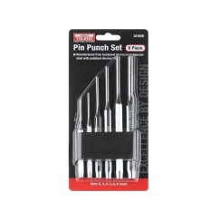 PIN PUNCH SET - CR-MOLY POLISHED 6 PC.