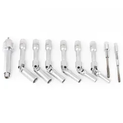 GLOW PLUG SOCKET SETS UNIVERSAL JOINTED 9 PC