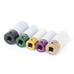WHEEL NUT SOCKET SET - SAE 5 PC.