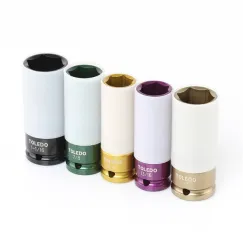 WHEEL NUT SOCKET SET - SAE 5 PC.