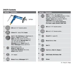 BRAKE CALIPER PISTON WIND BACK KIT PNEUMATIC