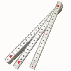 DOUBLE SIDED FOLDING RULE FIBREGLASS METRIC - 2000MM