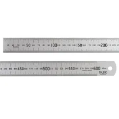 STAINLESS STEEL SINGLE SIDED RULE METRIC - 600MM