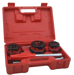 Garrick Hand Ratchet Pipe Threader Kit 3 Sizes 1/2\" to 1\" BSPT HRT100