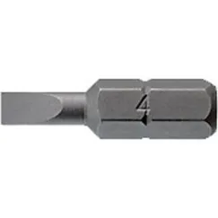 10PC 1/4IN HEX 1.2 X 6.5MM FLAT BIT 25MM