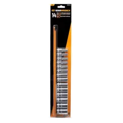 14 Piece 3/8\" Drive 6 Point Mid Length Metric Socket Set