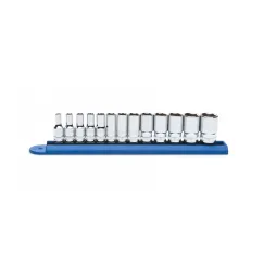 13 PC. 1/4\" DRIVE 6 POINT MID LENGTH METRIC SOCKET SET