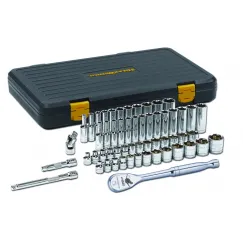 56 PC. 3/8\" DRIVE 6 POINT 120XP™ STANDARD & DEEP SAE/METRIC MECHANICS TOOL SET