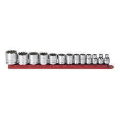 13 PC. 3/8\" DRIVE 12 POINT STANDARD SAE SOCKET SET