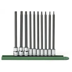 10 PC. 1/4\" & 3/8\" DRIVE LONG TORX® BIT SOCKET SET