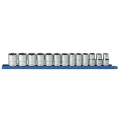 13 PC. 1/2\" DRIVE 12 POINT STANDARD METRIC SOCKET SET