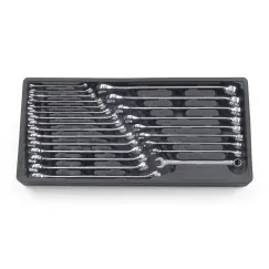 24 PC. 12 POINT LONG PATTERN COMBINATION SAE/METRIC WRENCH SET