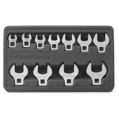 11 PC. 3/8\" DRIVE CROWFOOT SAE WRENCH SET