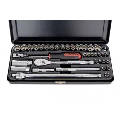 38 PCE 1/4& 3/8\" METRIC & SAE SOCKET SET