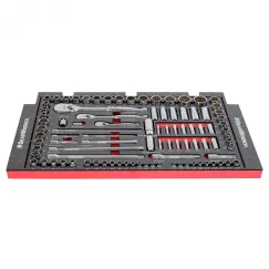 94 PC 1/4, 3/8, 1/2 EVA SOCKET TRAY