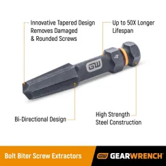 4 Piece Bolt Biter™ Screw Extractor Set