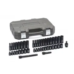 44 PC. 3/8\" DRIVE 6 POINT STANDARD & DEEP IMPACT SAE/METRIC SOCKET SET