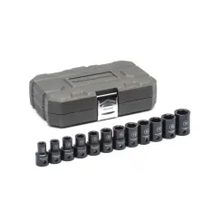 12 PC. 1/2\" DRIVE 6 POINT STANDARD IMPACT METRIC SOCKET SET