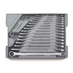 17 PC. 12 POINT XL GEARBOX™ DOUBLE BOX RATCHETING METRIC WRENCH SET