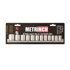 Standard Socket Set 3/8\" Drive 12 Piece
