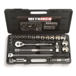 Standard Socket Set 1/2\" Drive 24 Piece