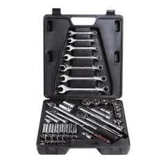 Socket & Spanner Set 1/4\", 3/8\" & 1/2\" Drive 50 Piece