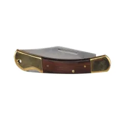 STOCK KNIFE - SINGLE BLADE WITH LEATHER POUCH - 110MM