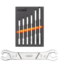 Ratcheting Flare Nut Spanner Set - Metric & SAE - 6PC