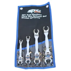 FLARE NUT FLEXHEAD SPANNER SET - SAE - 4PC