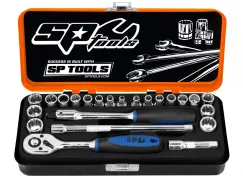 1/4\"DR SOCKET SET - METRIC/SAE - 23PC - 12 POINT