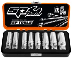 3/8\"DR SOCKET SET - MAGNETIC SPARK PLUG - METRIC/SAE - 8PC