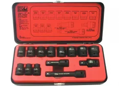 1/2\"DR IMPACT SOCKET SET - 6PT SAE - 14PC