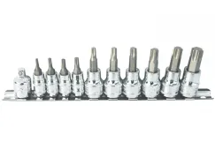 1/4\"DR & 3/8\"DR INHEX SOCKET RAIL SET - TORX - 11PC
