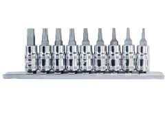 1/4\" DR Socket Rail Set - 9PC - Torx