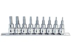 3/8\" DR Socket Rail Set - 9PC - Torx Plus