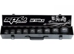 1\"DR IMPACT SOCKET SET - 6PT METRIC - 9PC