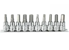 3/8\"DR INHEX SOCKET RAIL SET - 10PC - METRIC/SAE