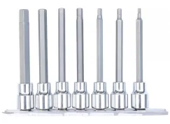 3/8\"DR INHEX DEEP SOCKET RAIL SET - 7PC - SAE