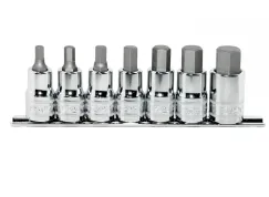 1/2\"DR INHEX SOCKET RAIL SET - 7PC - METRIC