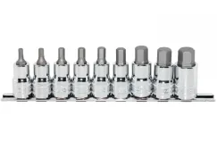 1/2\"DR INHEX SOCKET RAIL SET - 9PC - SAE