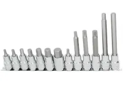 1/2\"DR INHEX/SPLINE RAIL SET - 13PC - METRIC