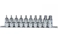 1/2\"DR SOCKET RAIL SET - TORX - 10PC