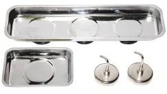 PARTS TRAYS & HOOKS SET - MAGNETIC - 4PC