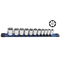 3/8\"DR 10PC Metric X-Treme Grip Socket Rail Set